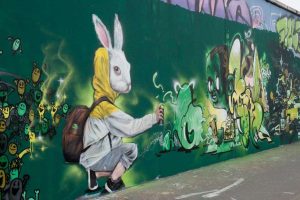 bunny easter graffiti