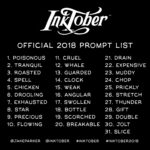 2018+Inktober+prompt+list