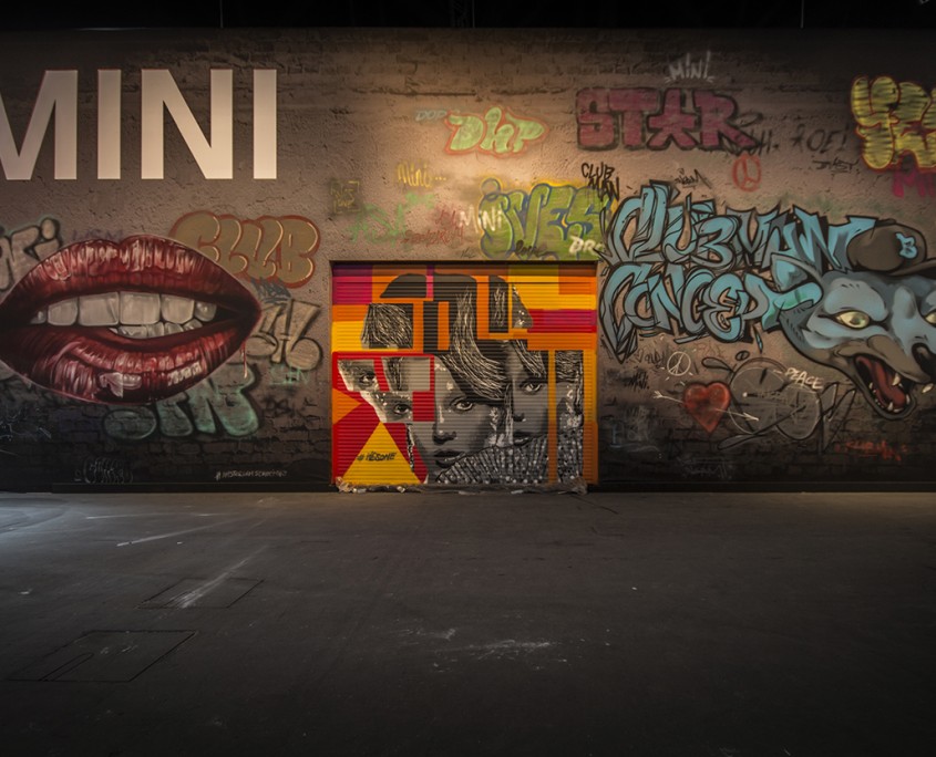 MINI, autorai, Amsterdam Street Art, graffiti, design