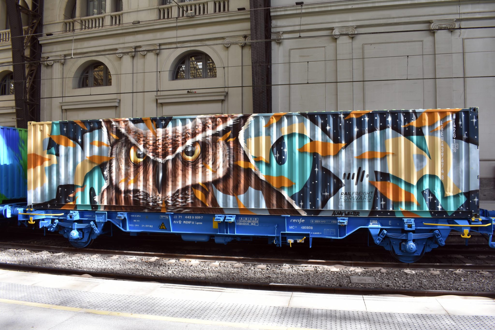 Alain Welter Noah's train Street art
