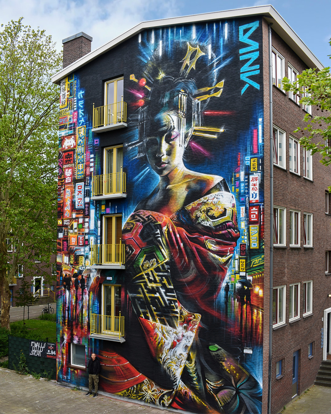 Dan Kitchener for "If Walls Could Speak" festival by Amsterdam Street Art