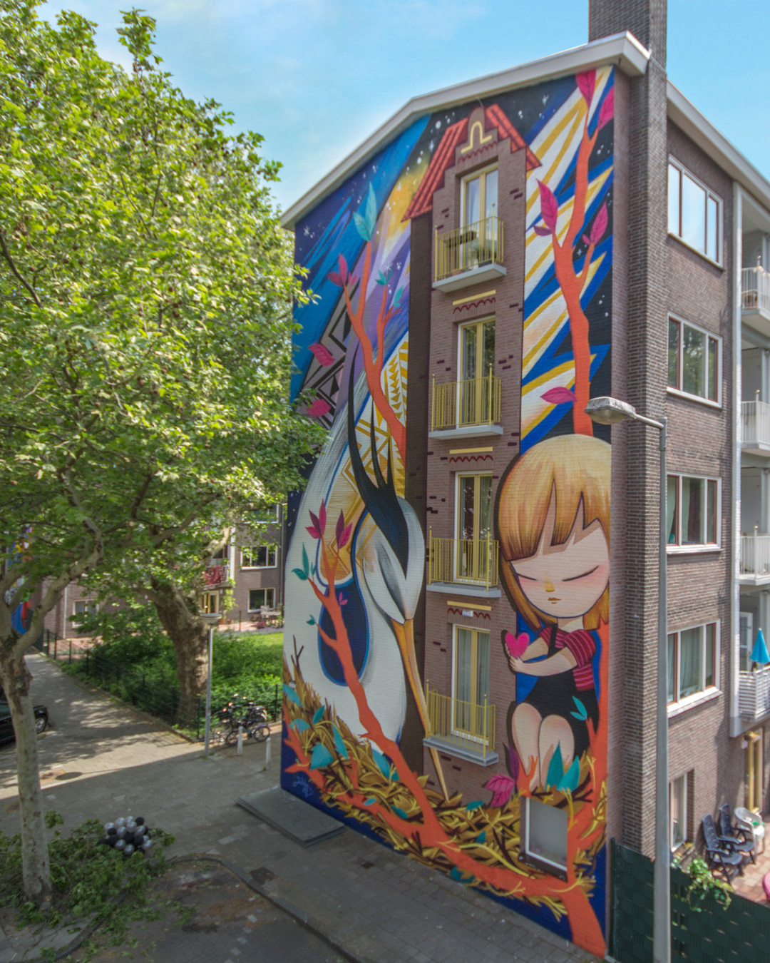 Julieta XLF for "If Walls Could Speak" festival by Amsterdam Street Art Photo Beazarility