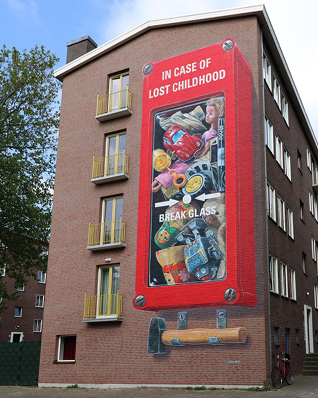 Leon Keer for "If Walls Could Speak" festival by Amsterdam Street Art