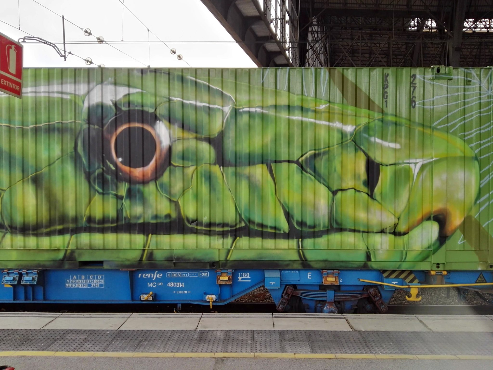 Neve Noah's train street art