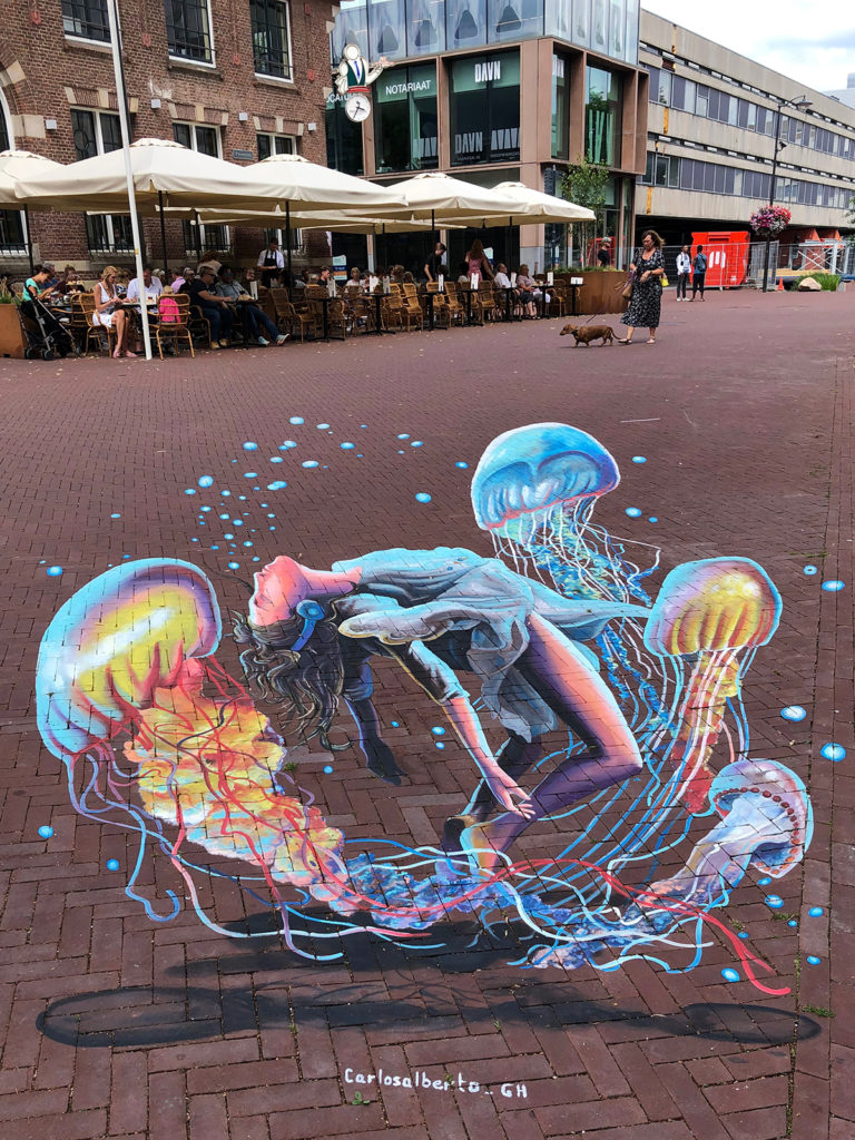 Street art, graffiti, anamorphic, 3d, arnhem, city, Amsterdam Street Art