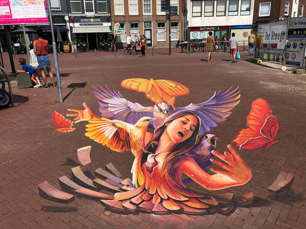 Street art, graffiti, anamorphic, 3d, arnhem, city, Amsterdam Street Art