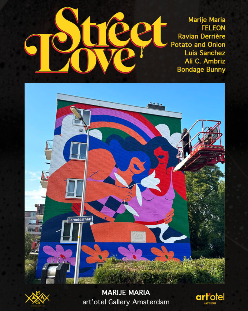 Flyer Street Love, with artwork of Marije Maria
