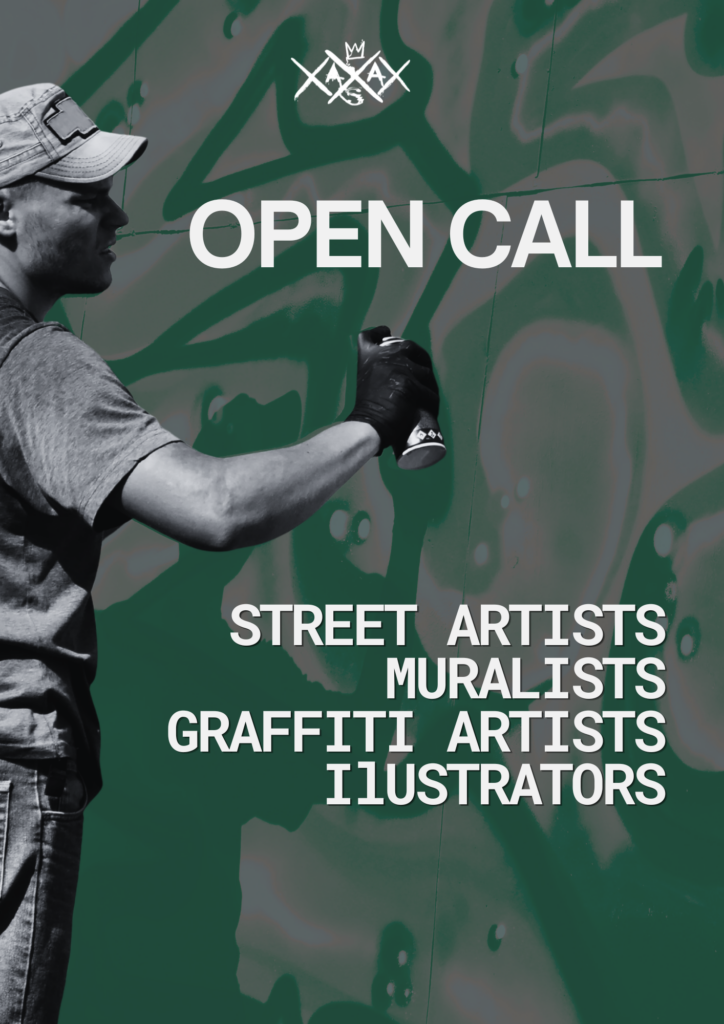 Flyer for Open Call ASA Artist Street Artists Muralists Graffiti Artists Illustrators