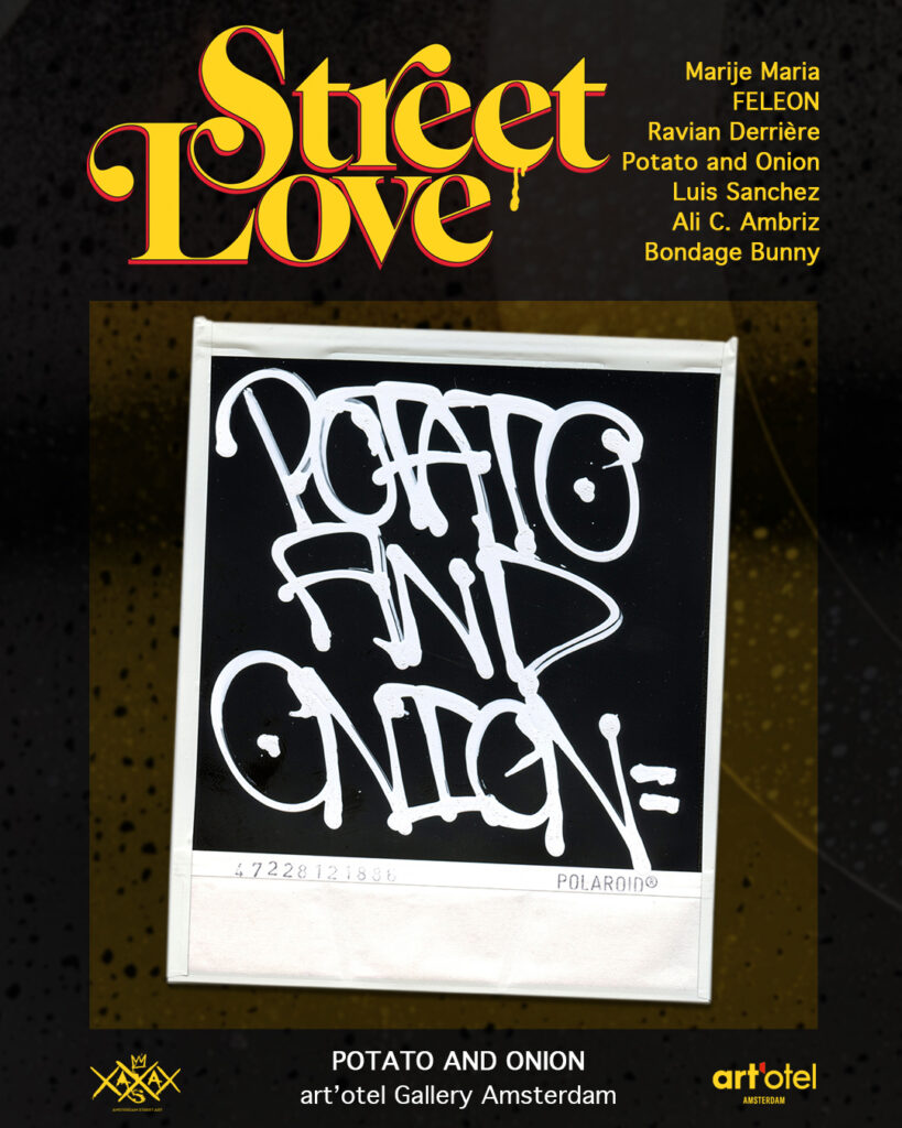 Flyer Street Love, with artwork of Potato and Onion