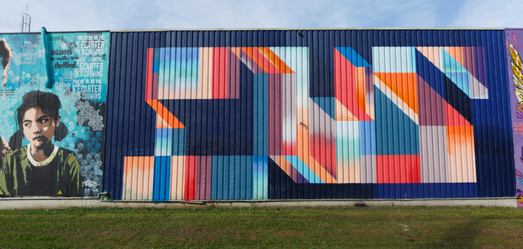 Mural Plastopil building almere resultaat DOCKS Mural & Graffiti Event 2023