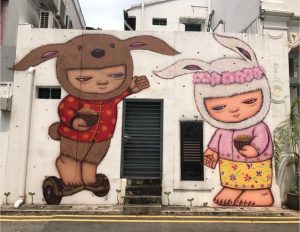 bunny cute street art
