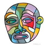 ottograph painting – i’d rather be snowboarding no1- amixed media on canvas – 80×80 cm #ottograph 2019