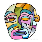 ottograph painting – i’d rather be snowboarding no3- amixed media on canvas – 80×80 cm #ottograph 2019
