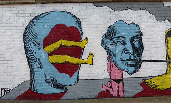 weird, street art, graffiti, mural