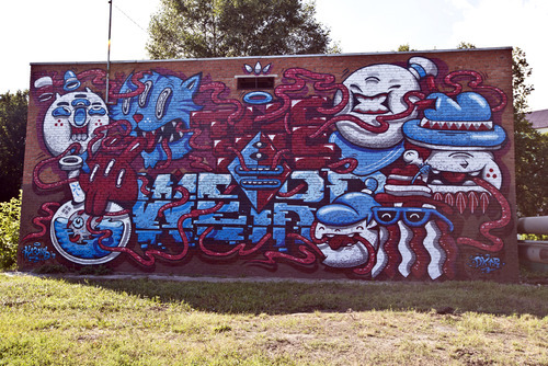 weird, street art, graffiti, mural